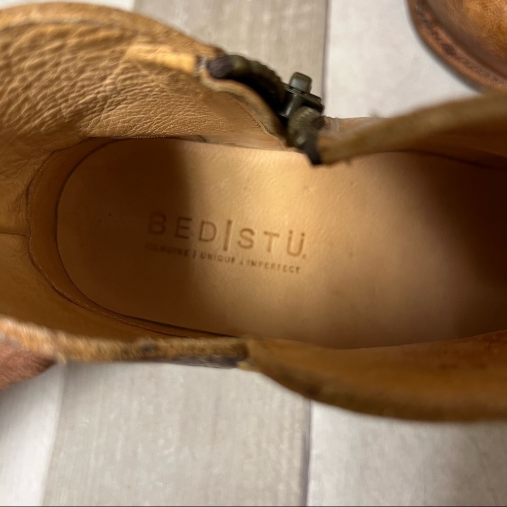Bed Stu Yell Distressed Leather Booties Size 6.5 - Picture 6 of 16